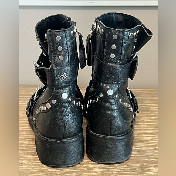Sam Edelman Drea Biker Rocker Punk Goth Boots 8.5 - Picture 10 of 14